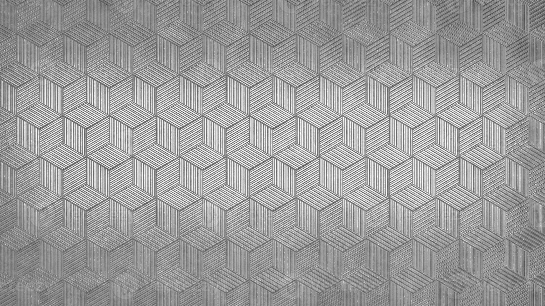 Futuristic and technological hexagonal background. 3d rendering photo