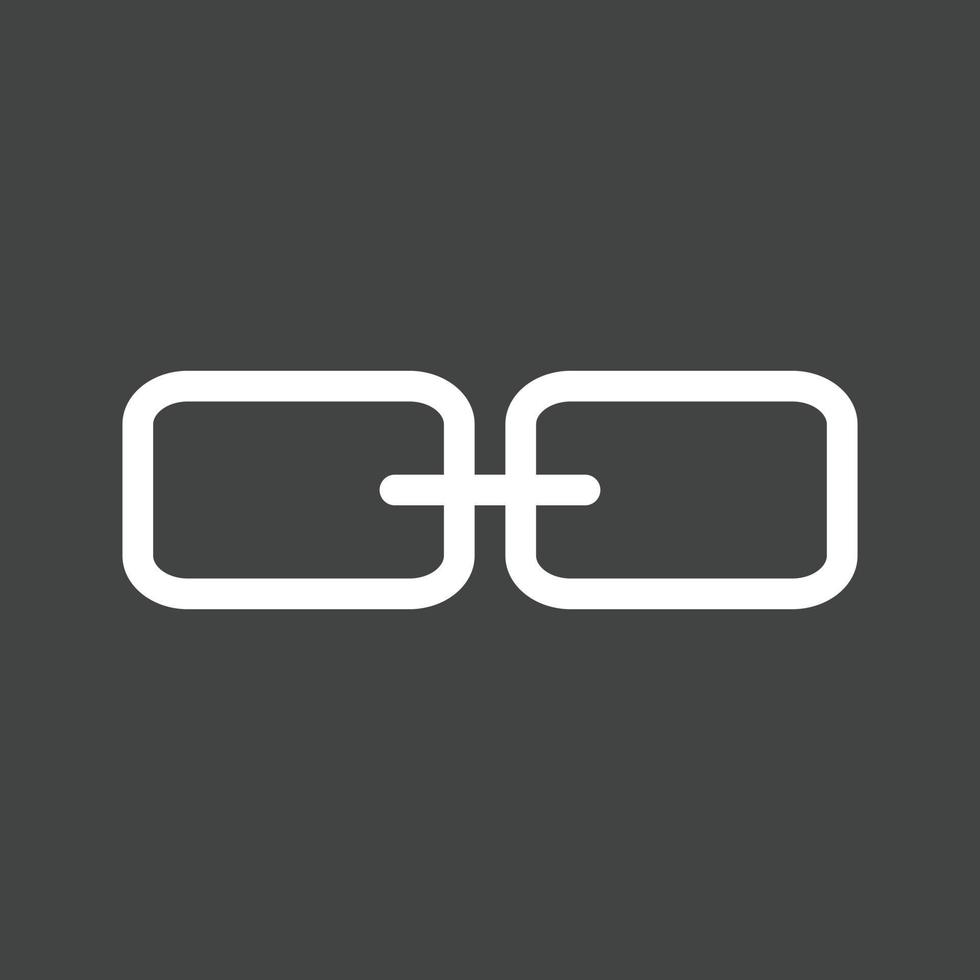 Link Line Inverted Icon vector