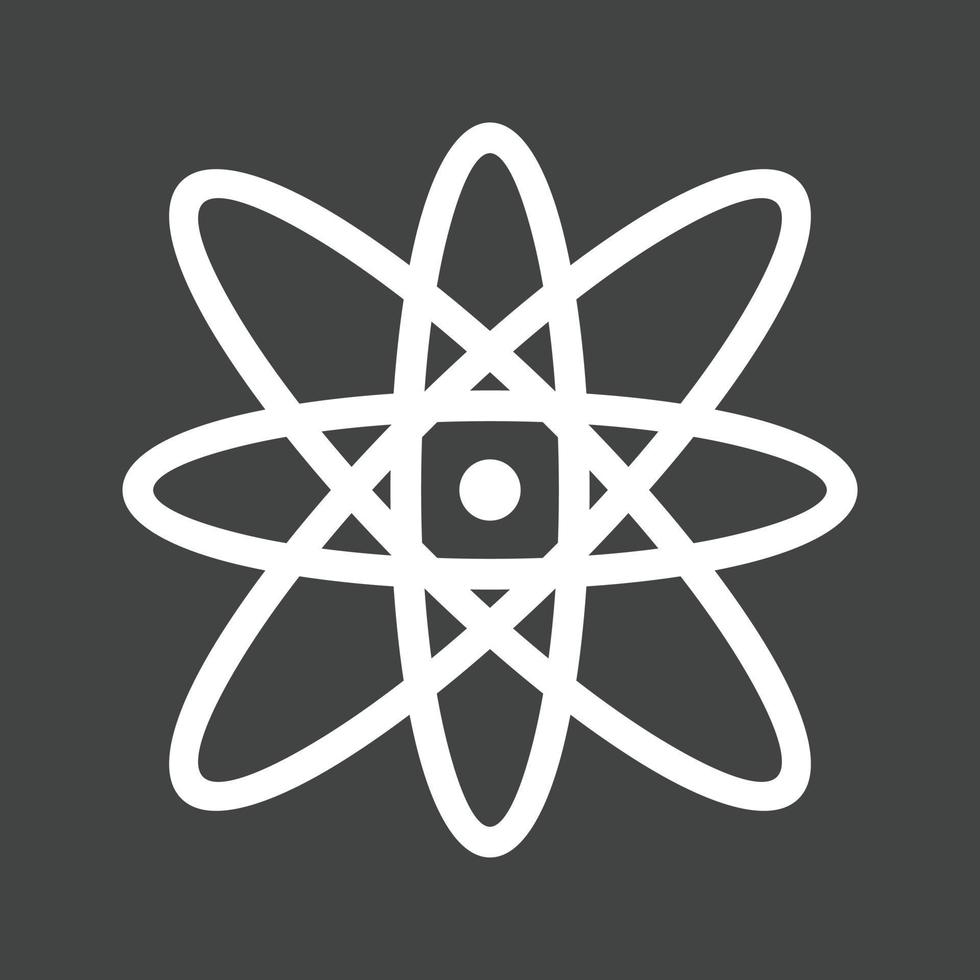 Science Line Inverted Icon vector