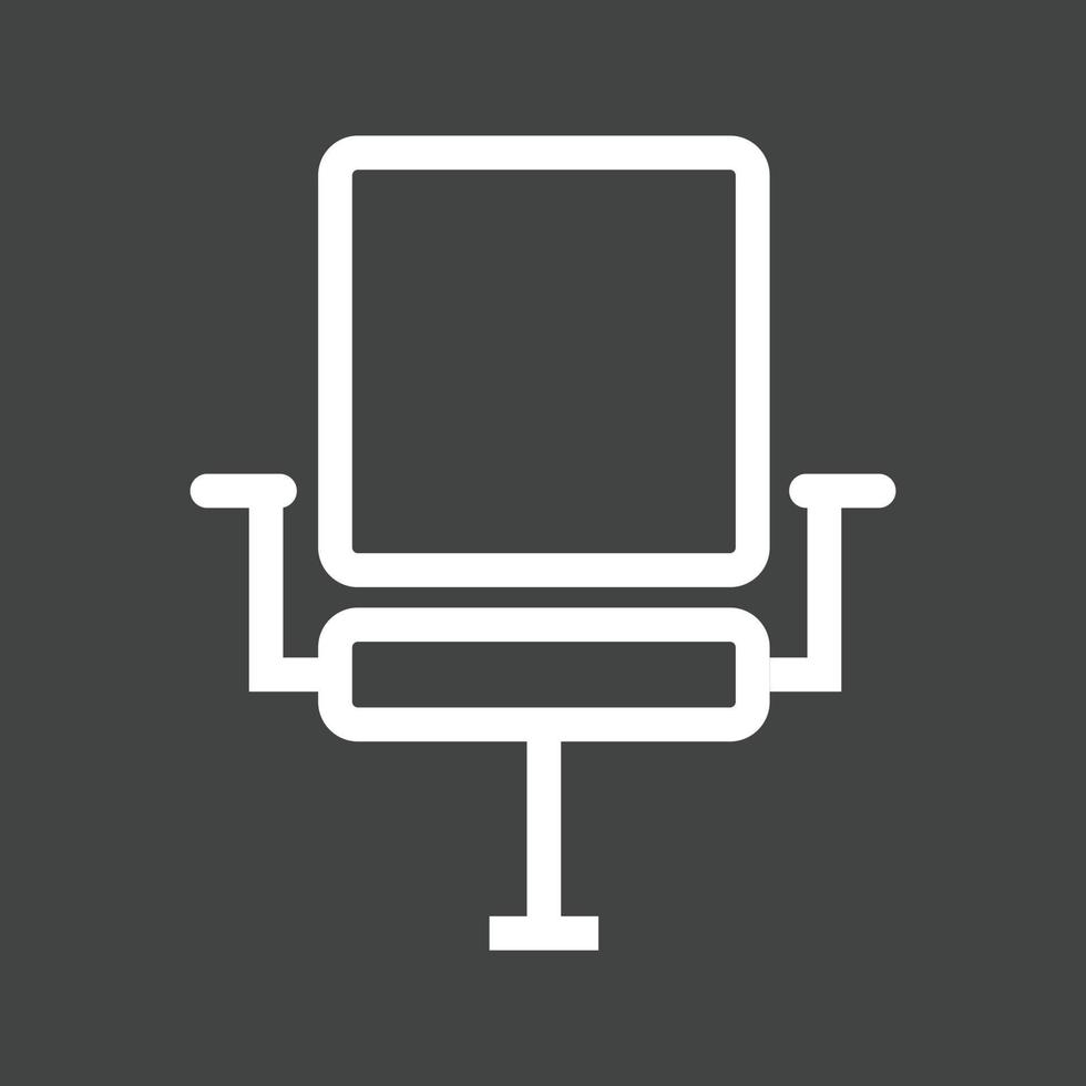 Event Seat Line Inverted Icon vector