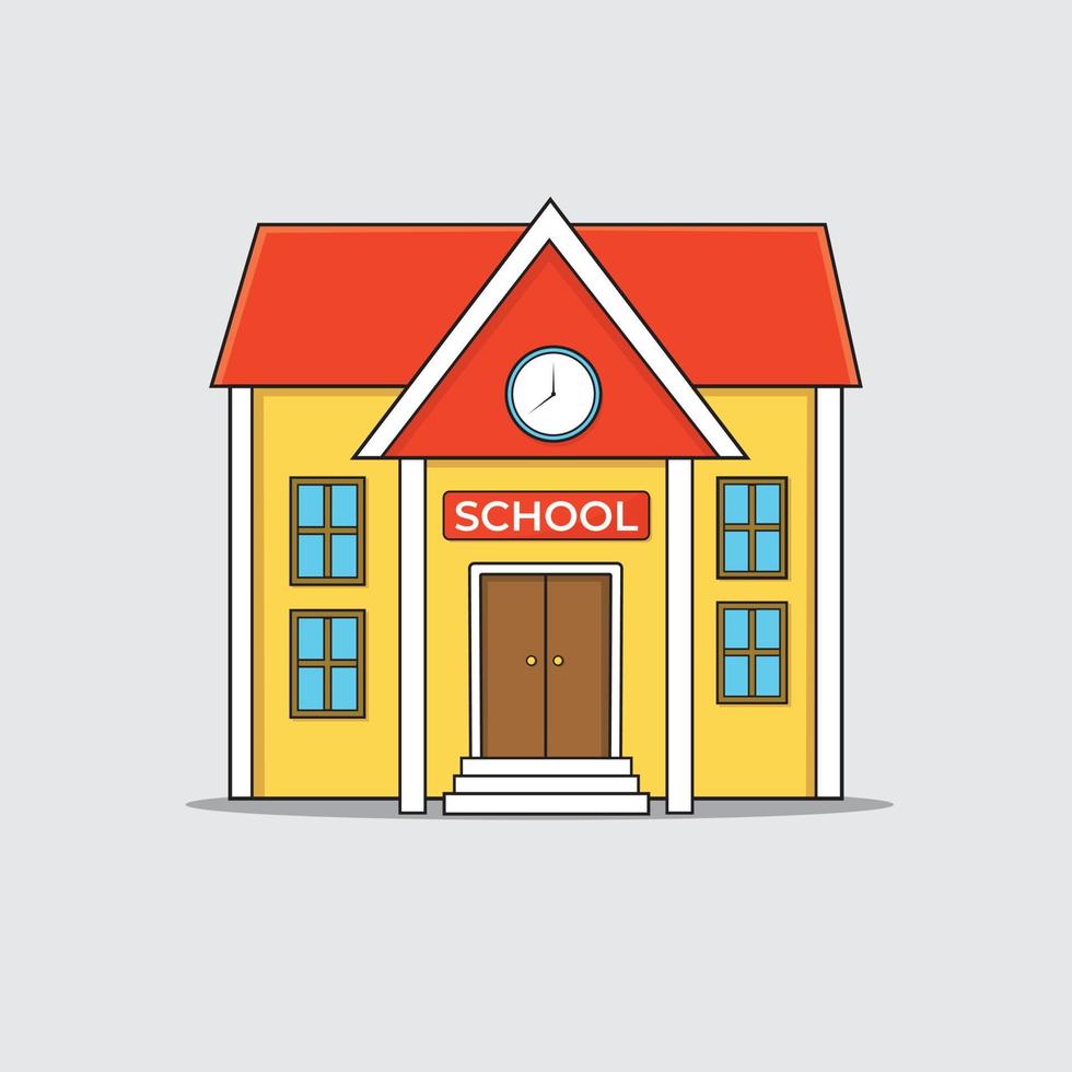 School building vector