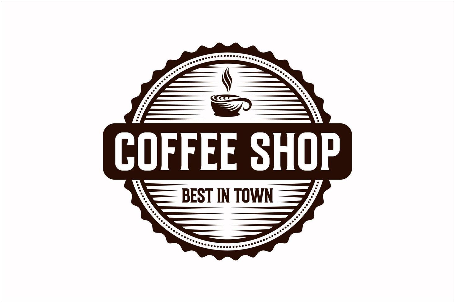 Coffee Shop vintage rusty metal stamp sign on a white background, vector illustration