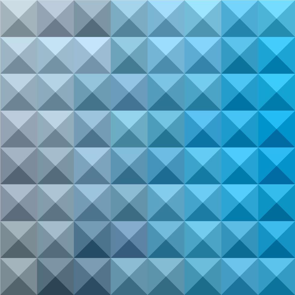 Bright Cerulean Blue Abstract Low Polygon Background vector