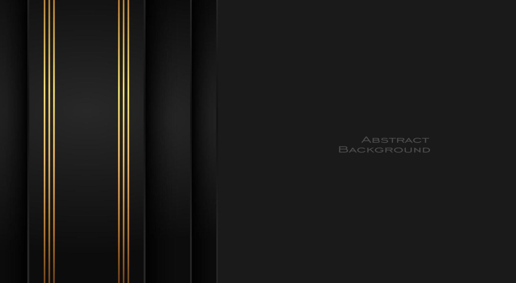 Elegant black premium abstract background vector