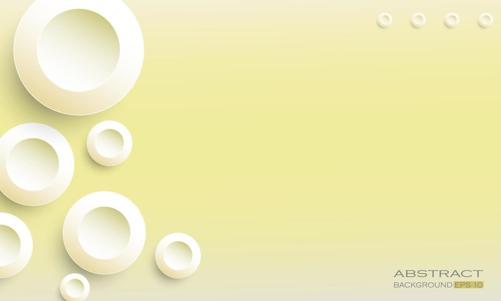 Abstract realistic circle shape background vector