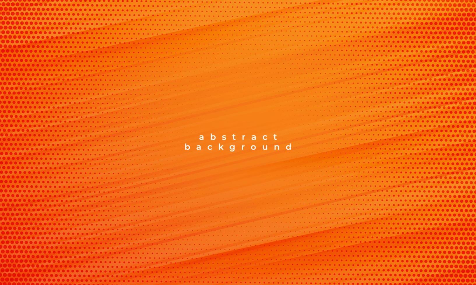 Modern abstract orange background gradient with slice effect and halftone dots vector