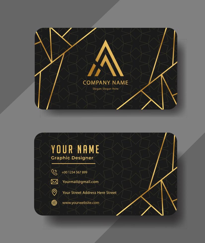 Elegant business card template for your business vector