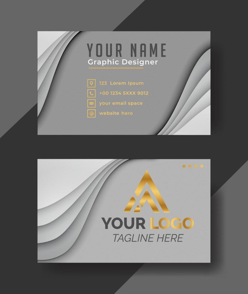 Elegant business card template for your business vector