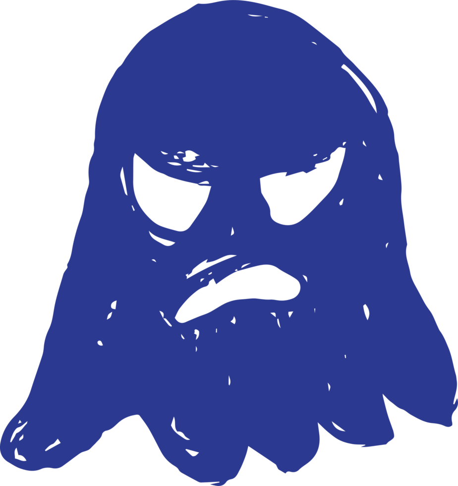 ghost for halloween hand drawn illustration design png