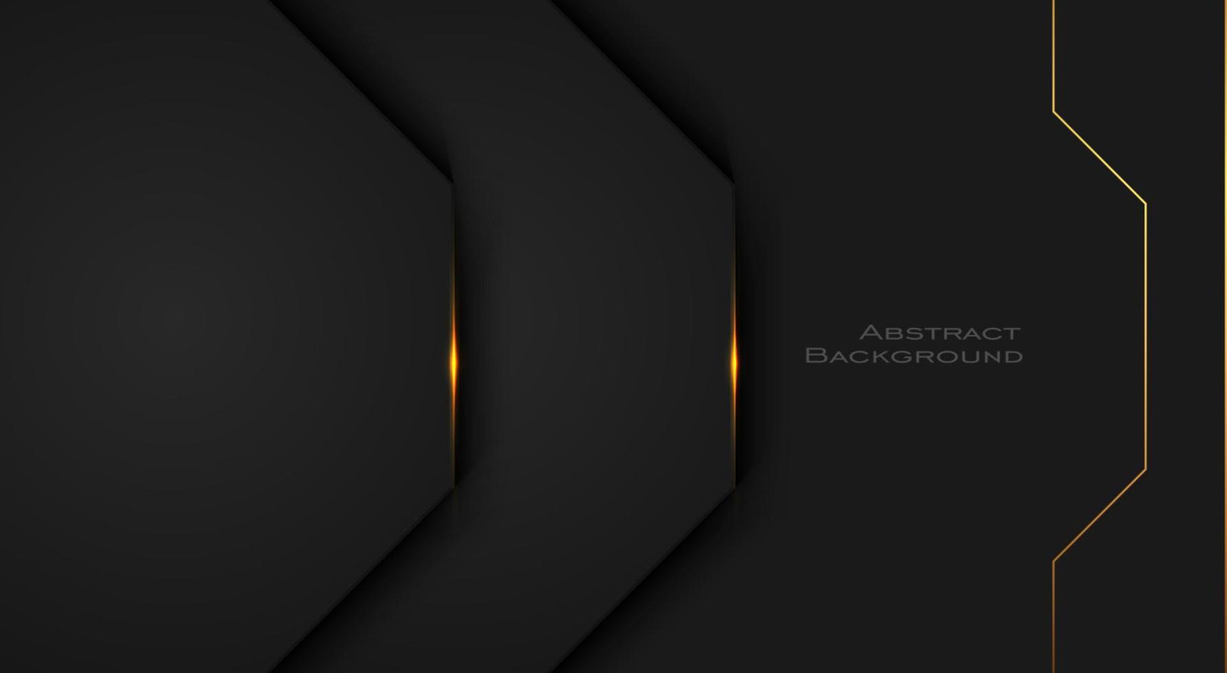 Elegant black premium abstract background vector