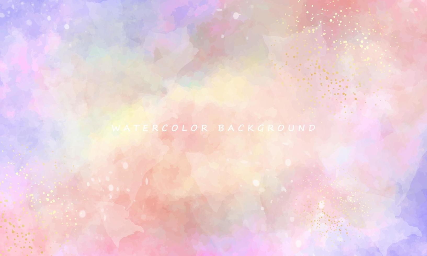 Beautiful watercolor background for your wedding invitation design vector