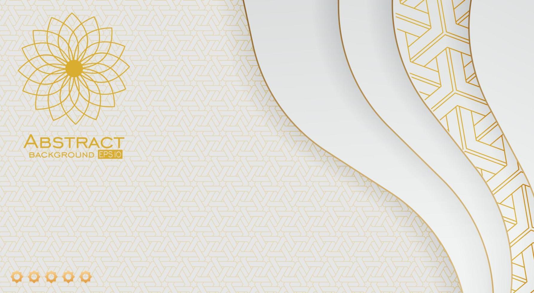Elegant white premium abstract background vector