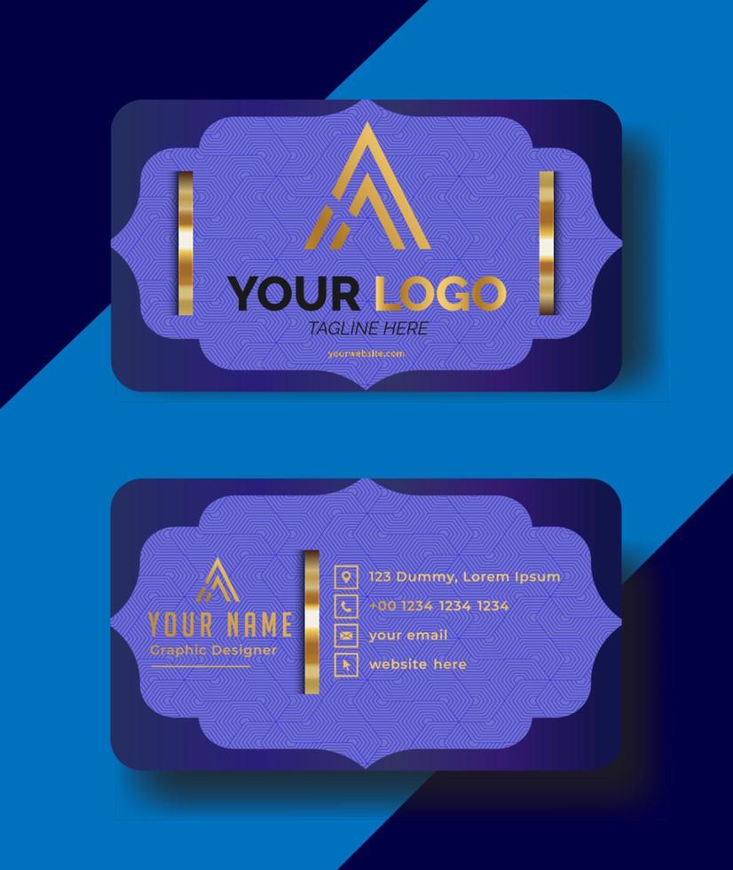 Elegant business card template for your business vector