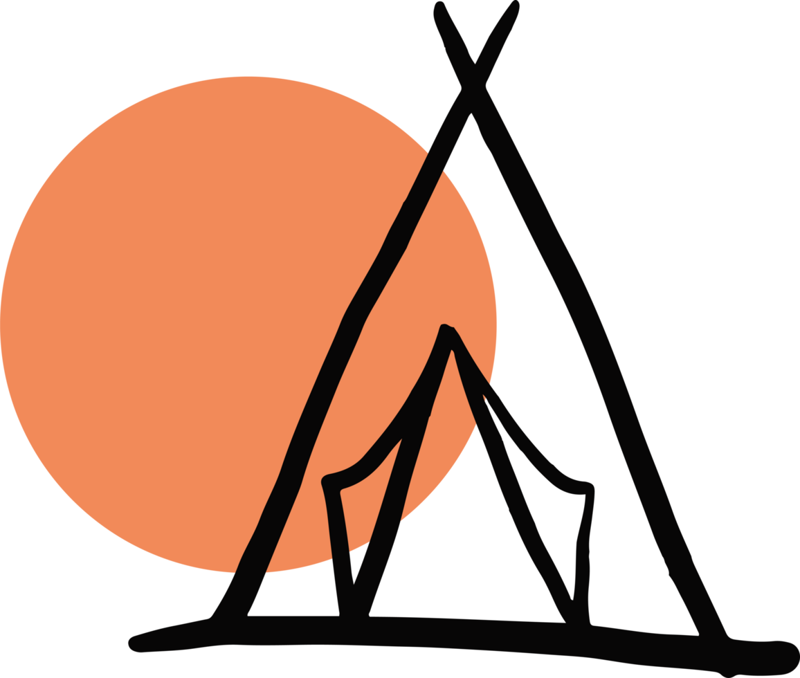 diseño de icono de campamento png