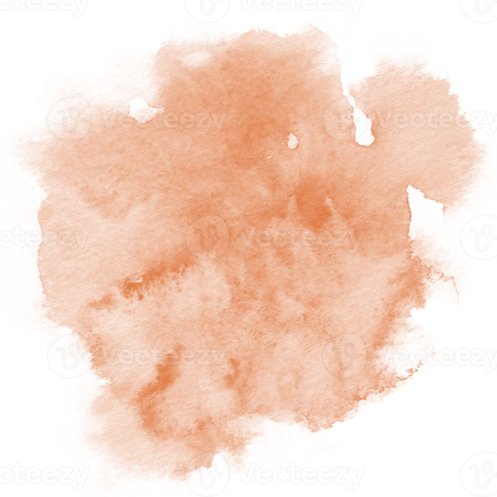 Orange Splash Watercolor Paint png