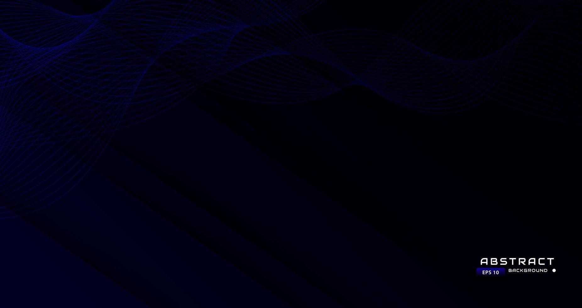 Beautiful blue wave abstract background vector