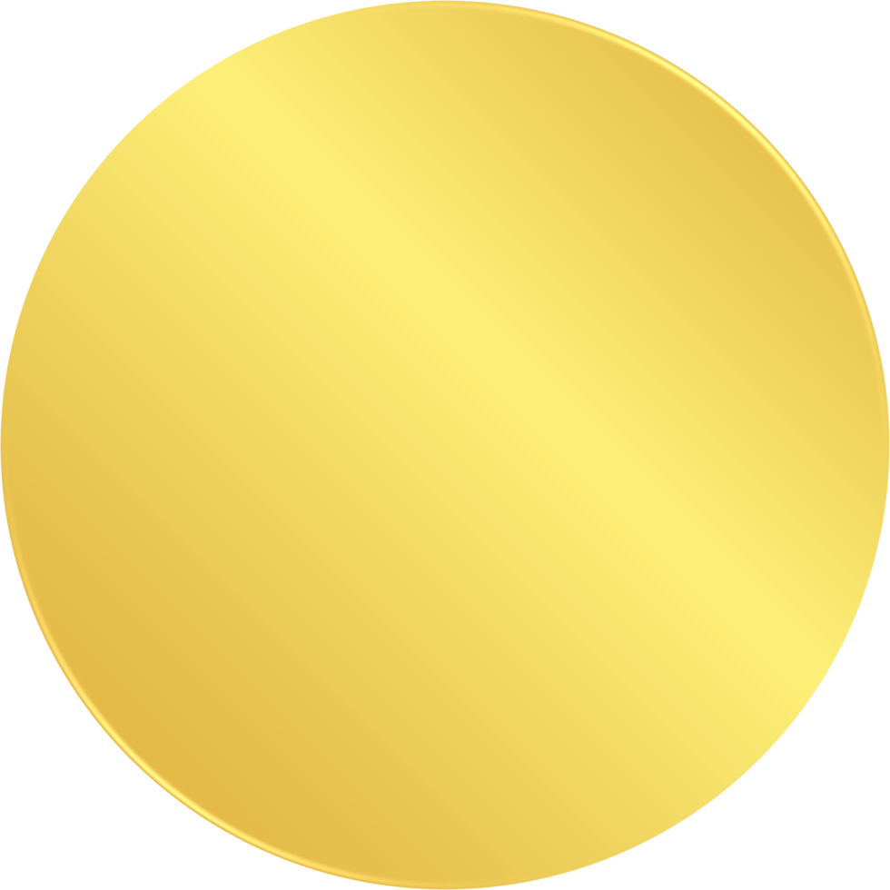 icono redondo de oro png