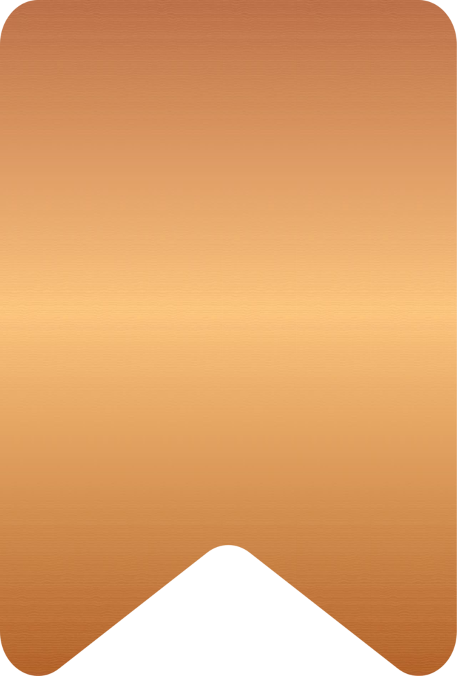 Bronze Save Bookmark Icon png