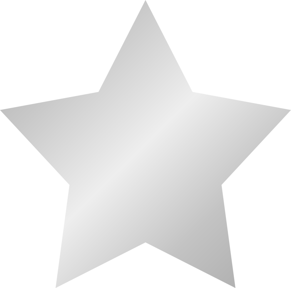 ícone de estrela de prata png