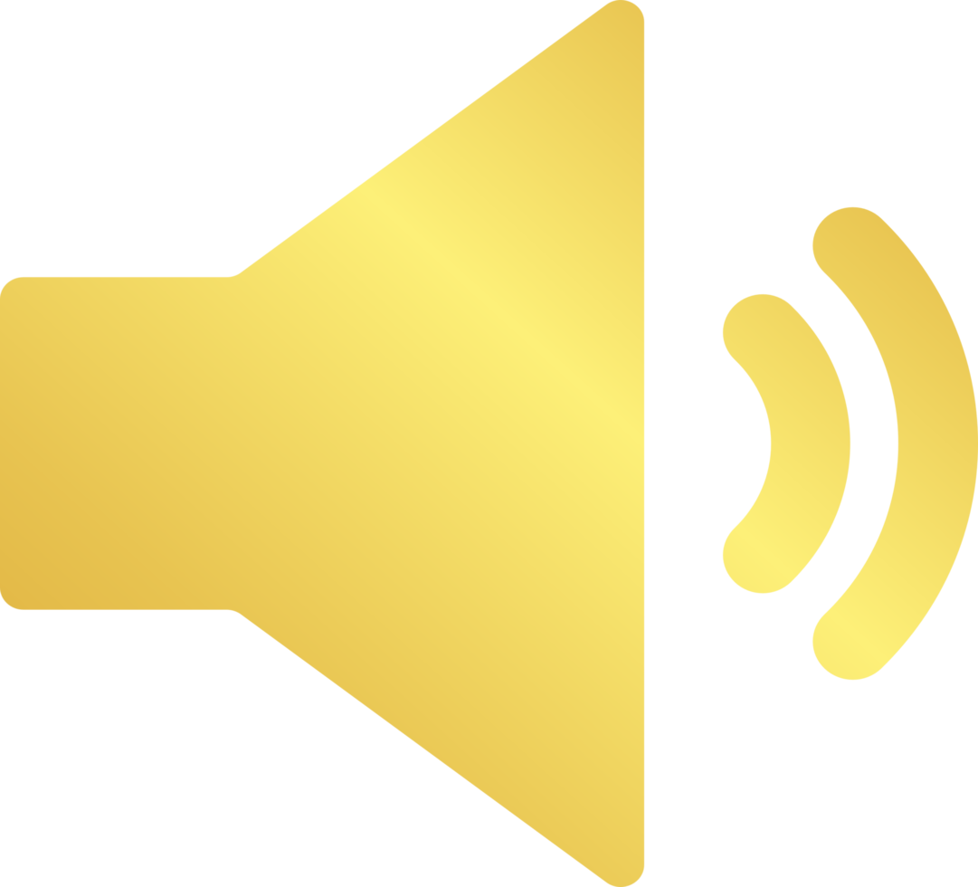 Gold Speaker Icon 11947157 PNG