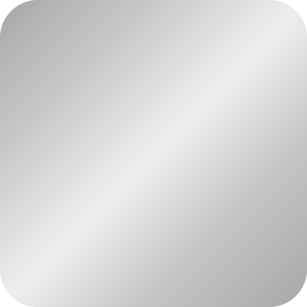 Silver Square Icon png