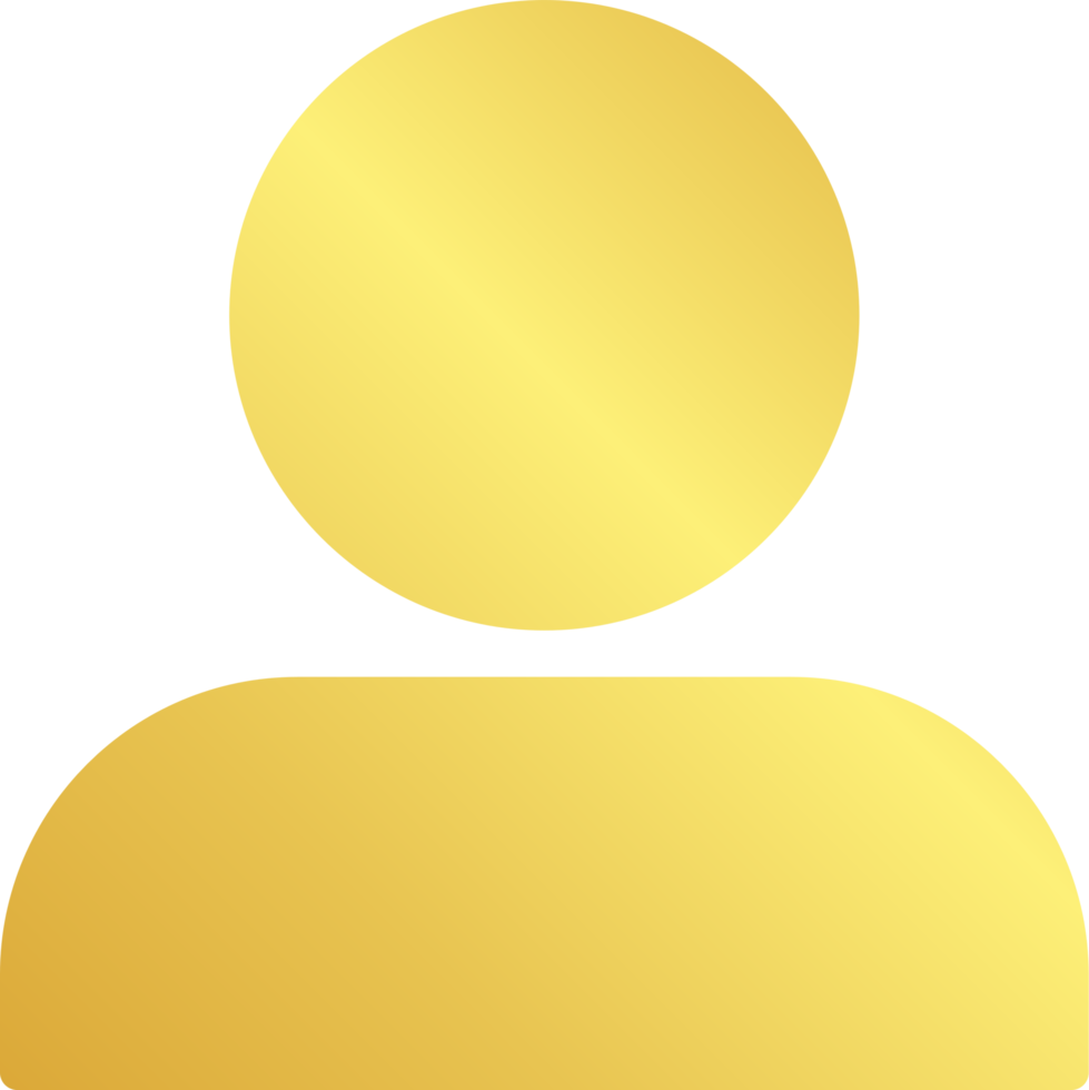 Gold User Icon png