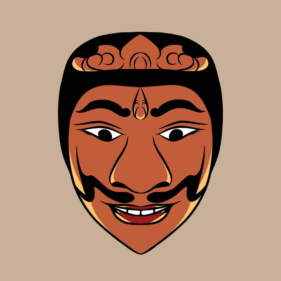 balinese mask vector illustration specially made for clothing advertising branding use and many others