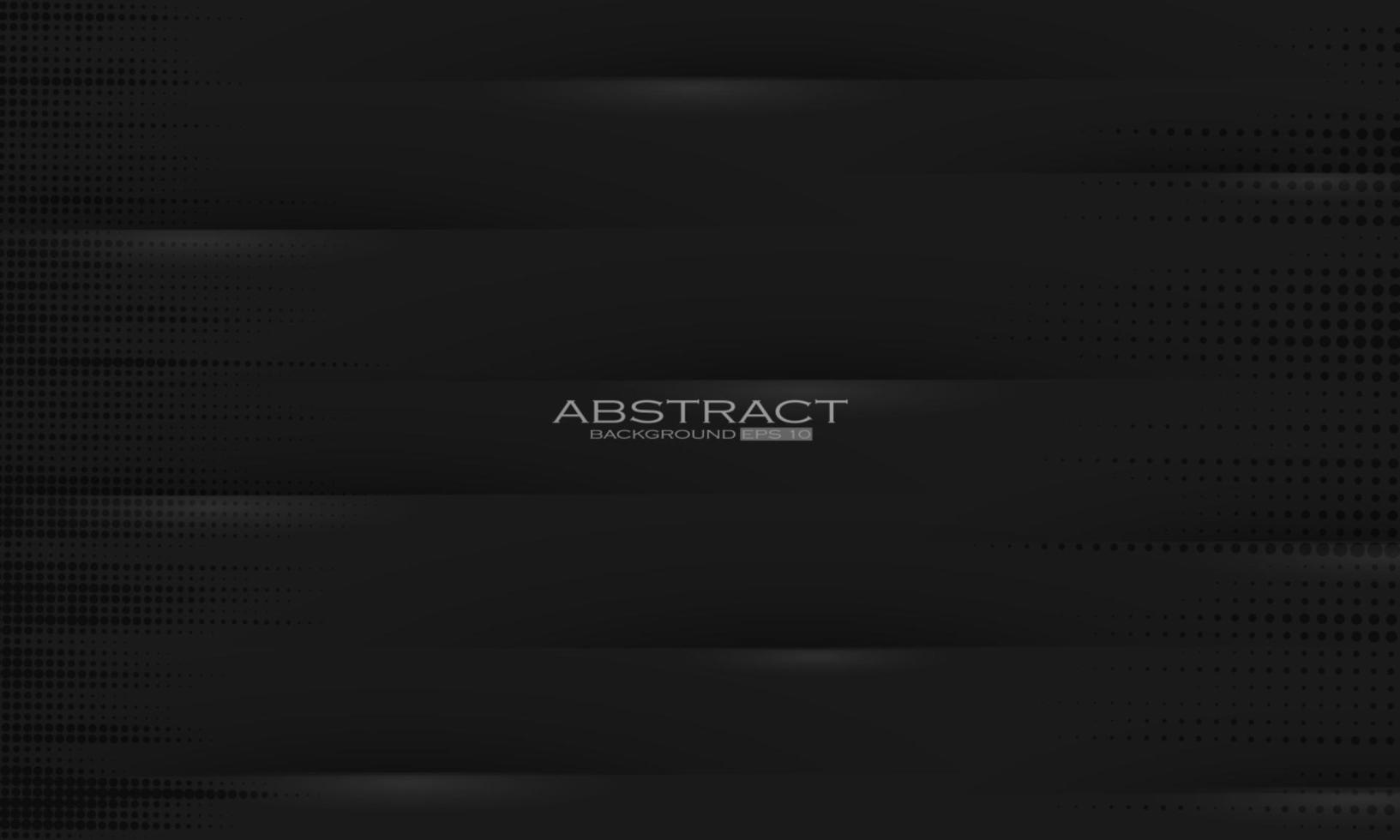 Abstract black background with slice effect and halftone dots vector