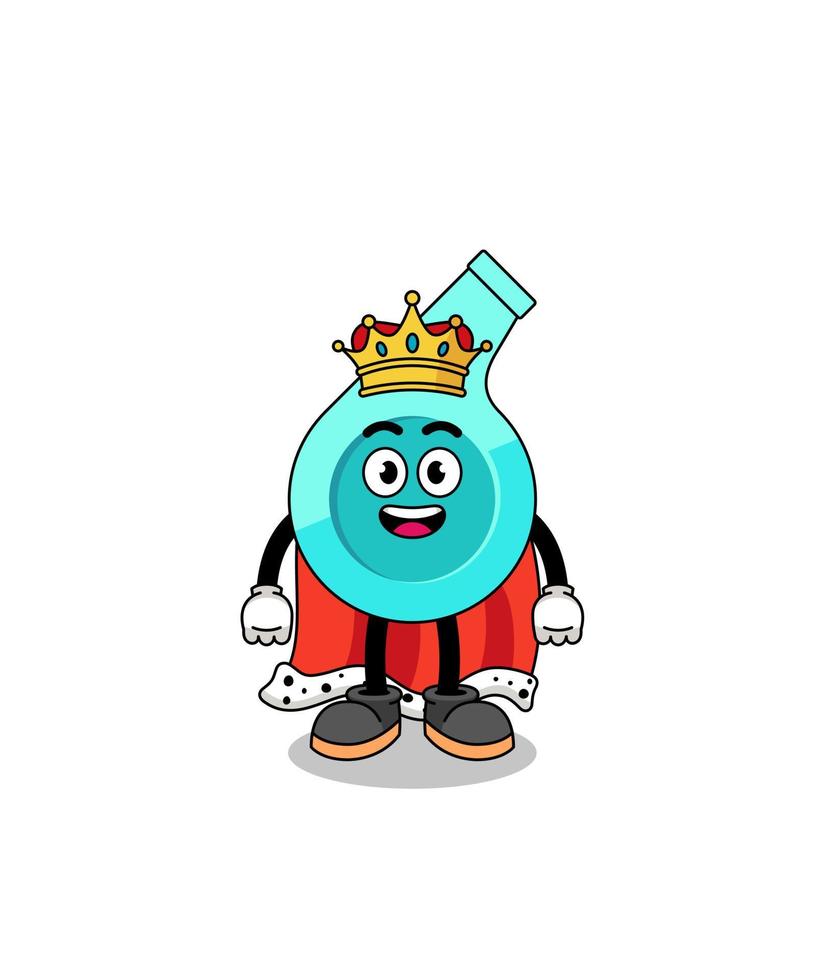 Mascot Illustration of whistle king vector