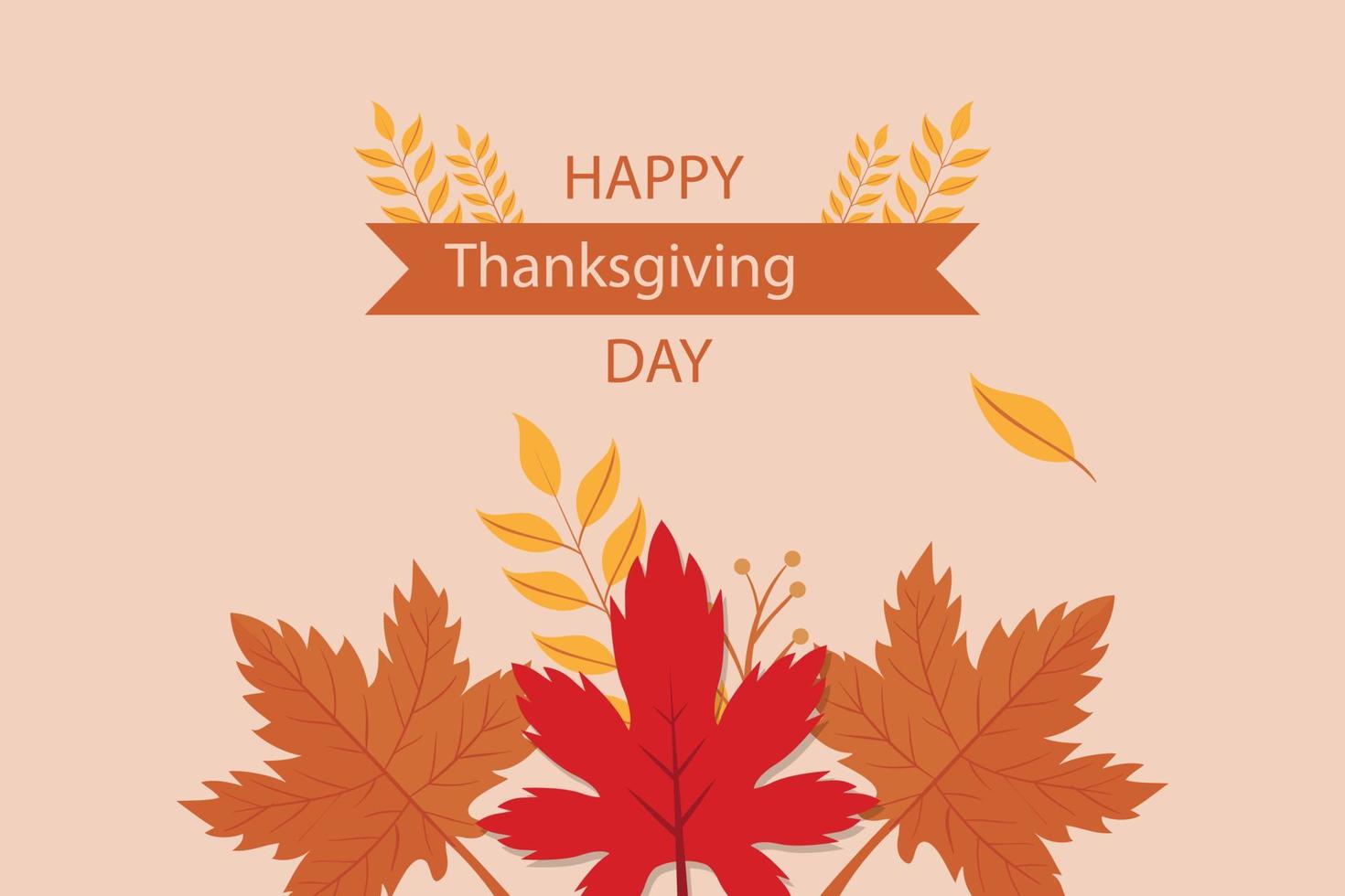 Happy Thanksgiving Day poster vector