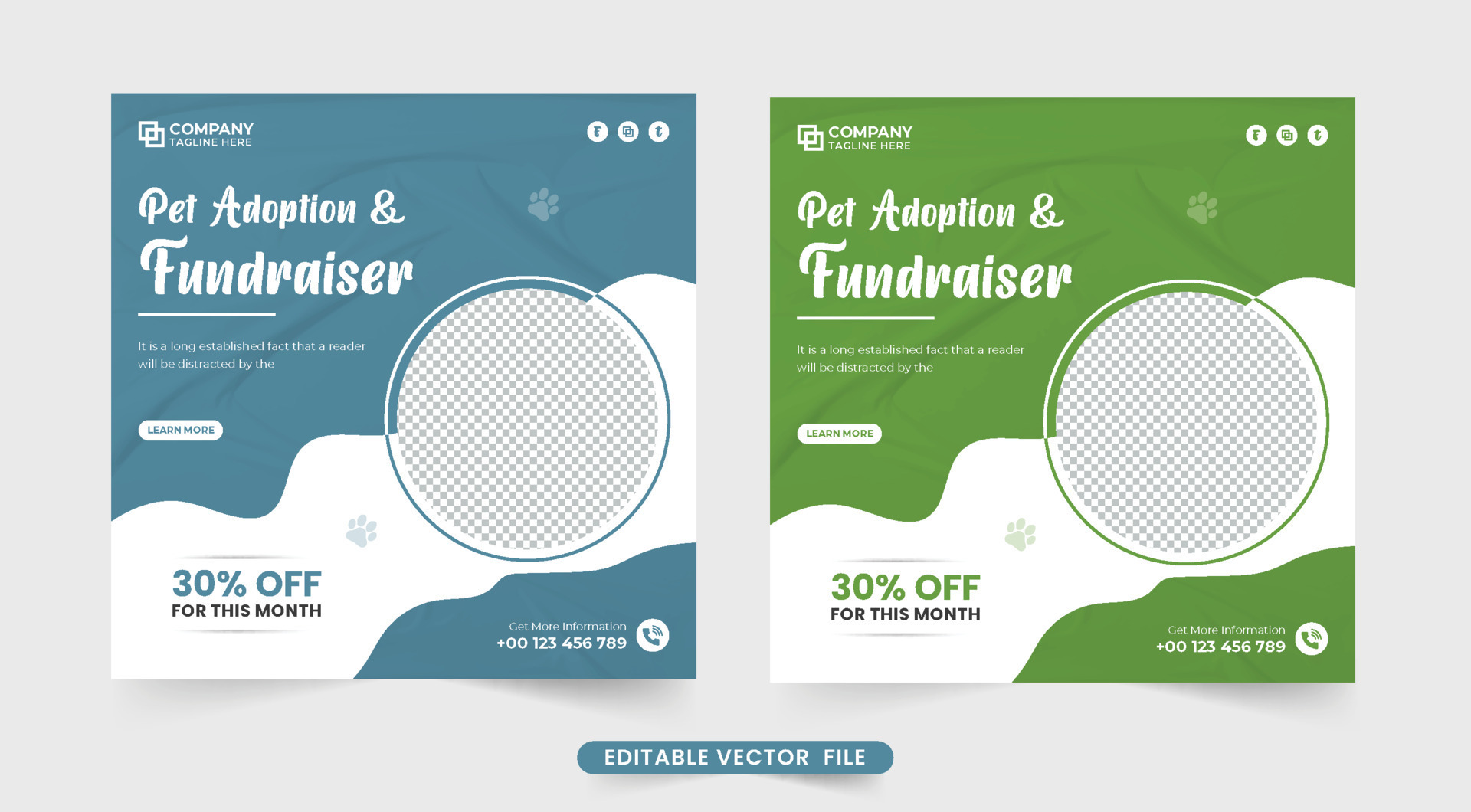 Pet shop web banner template for online marketing. Pet care and grooming  center social media post design with green and blue colors. Animal grooming  and healthcare service discount offer template. 11947669 Vector