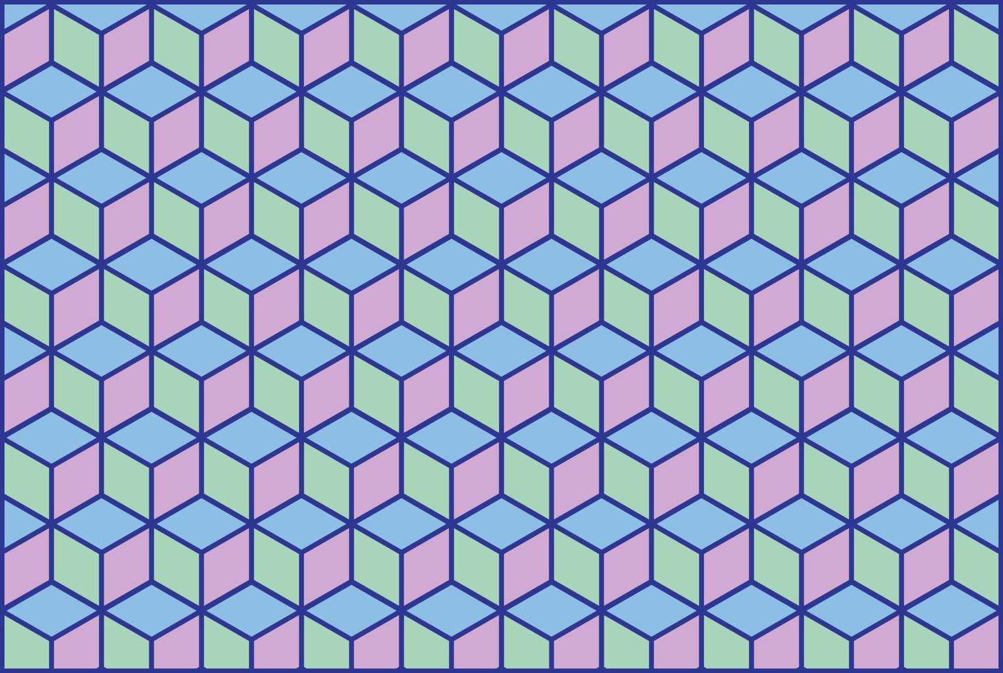 Sacred Diamond Geometry Grid Graphic Deco Hexagon Line Pattern Vector
