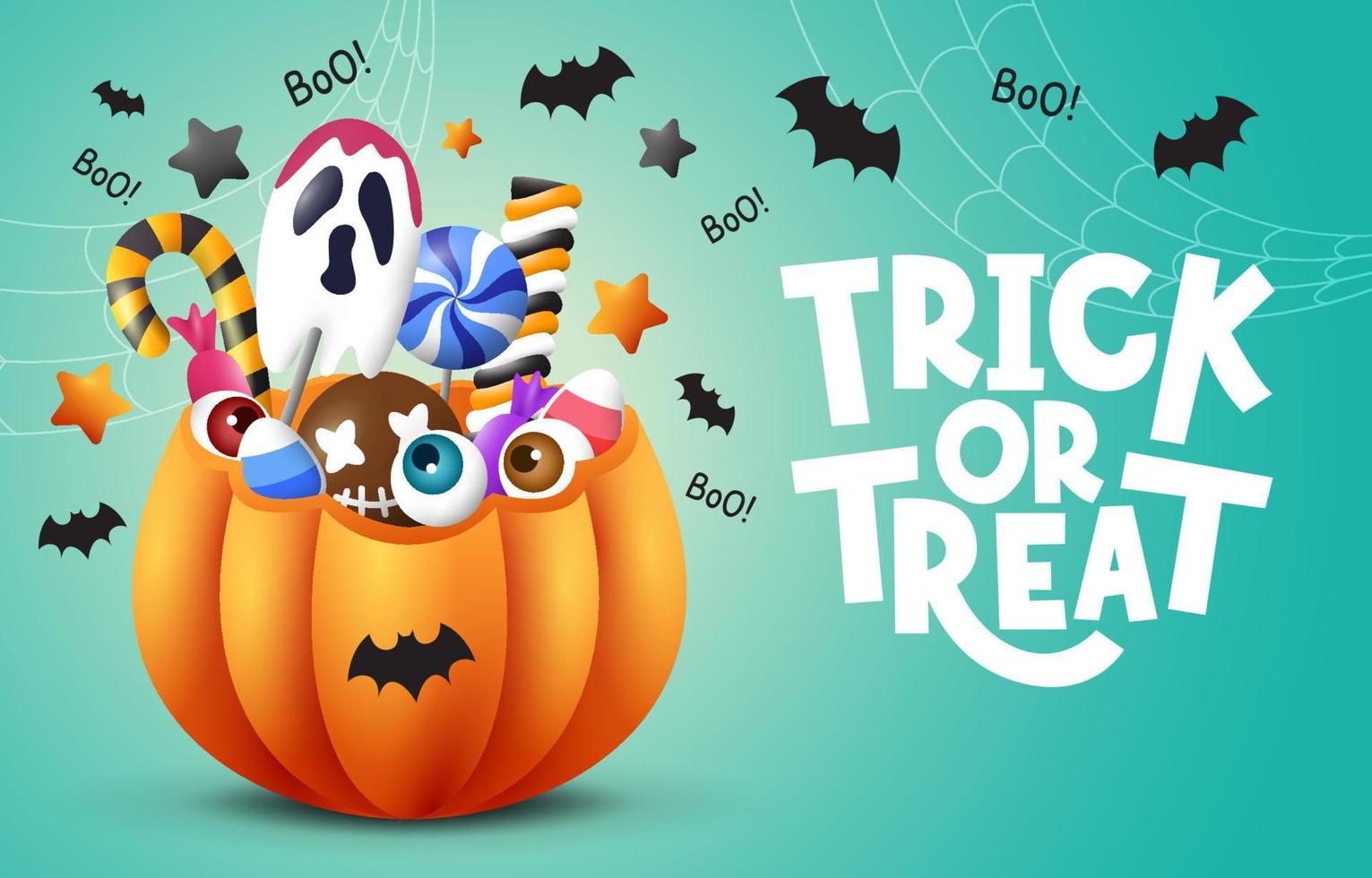 Halloween Trick Or Treat Background 11947726 Vector Art At Vecteezy