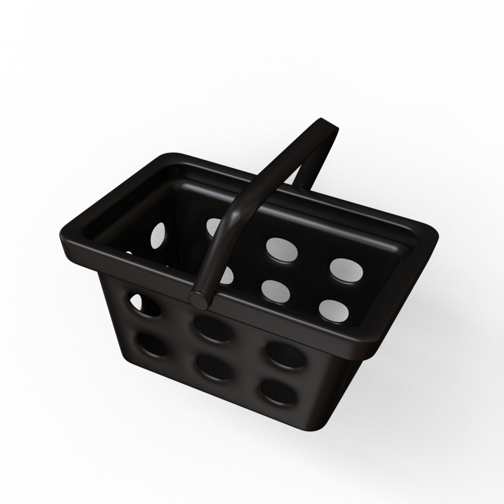 Black Friday Shopping cart 3d png