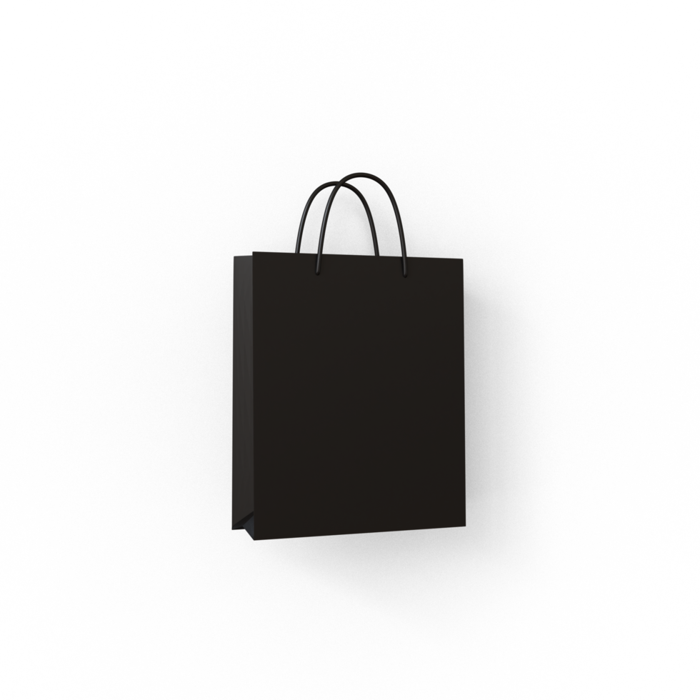 bolsa de compras de viernes negro 3d png