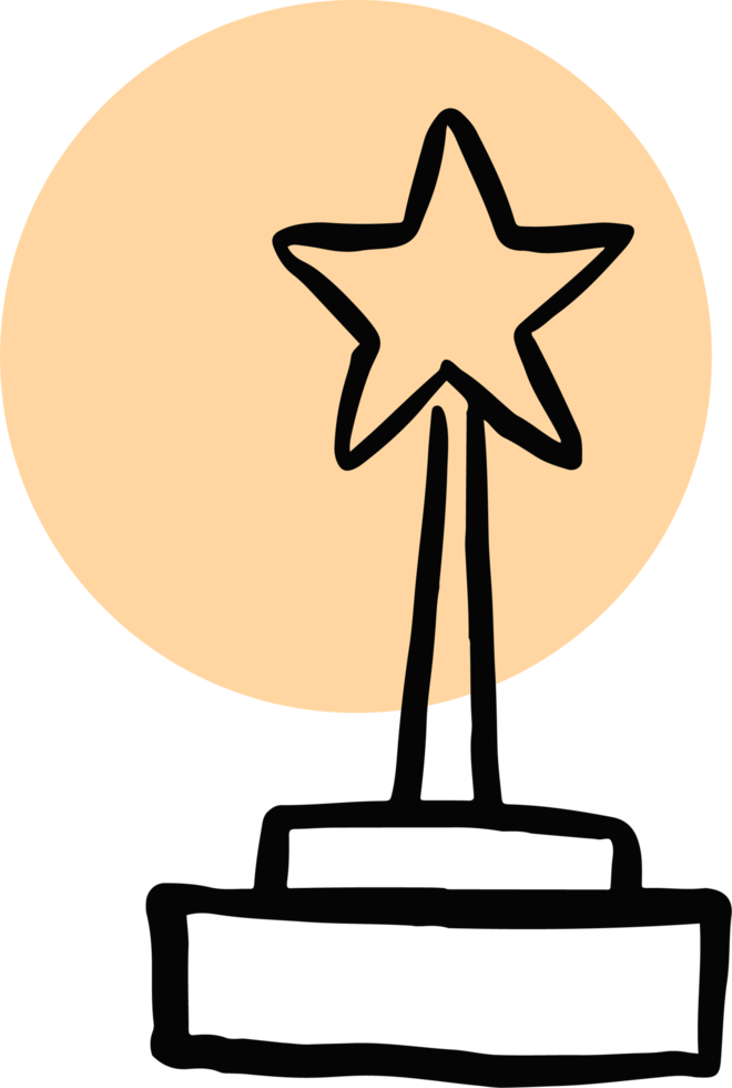 award trophies icon design png