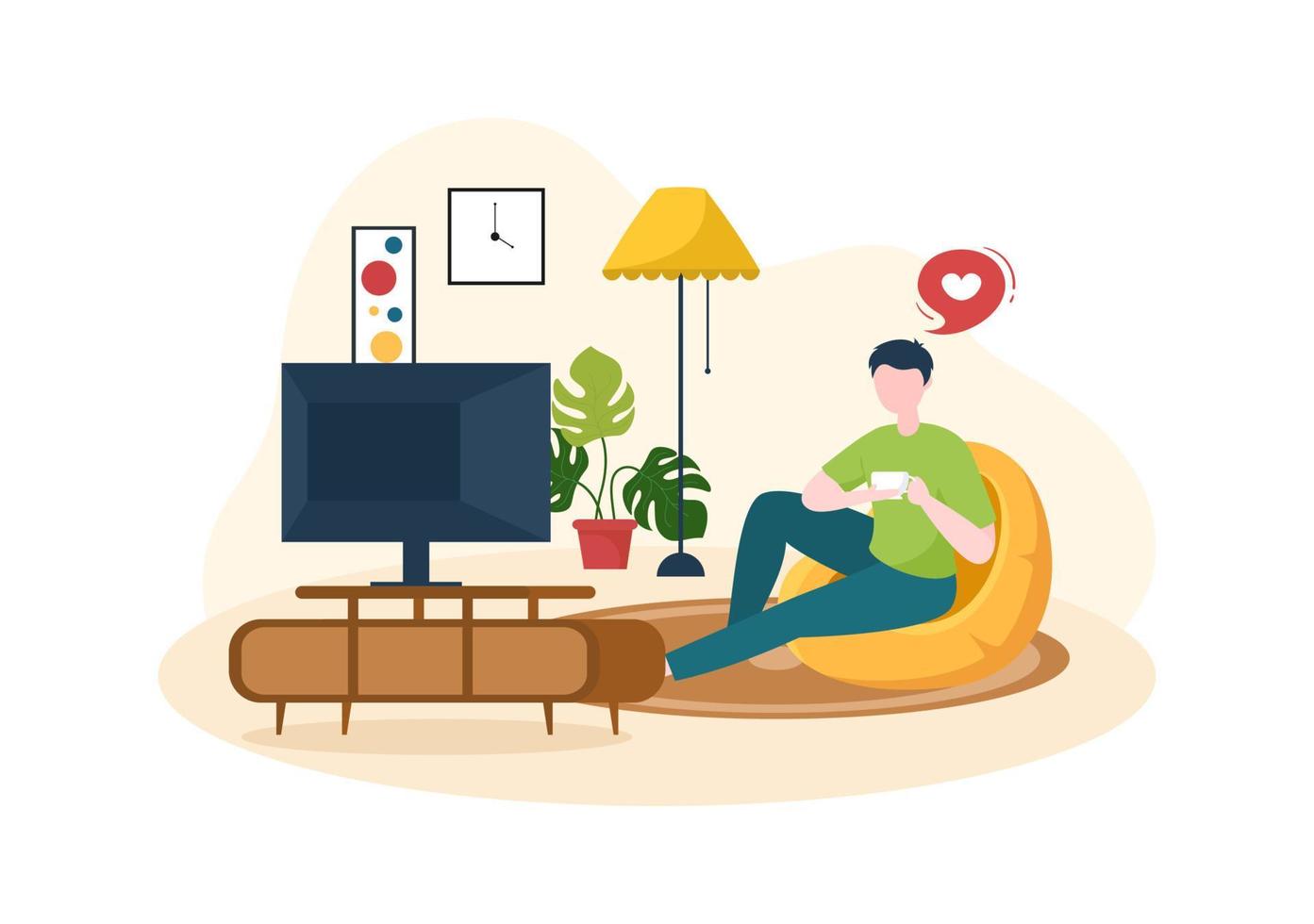 plantilla de canal de tv dibujado a mano dibujos animados ilustración plana entretenimiento en el hogar para ver películas, películas de acción o noticias de última hora en televisión 11947942 Vector en plantilla de canal de tv dibujado a mano dibujos animados ilustración plana entretenimiento en el hogar para ver películas, películas de acción o noticias de última hora en televisión 11947942 Vector en