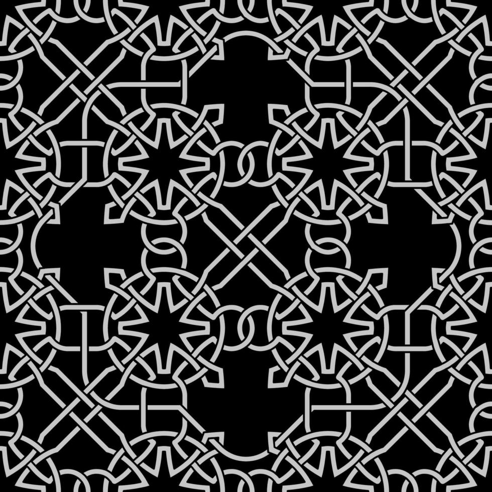 Unique Seamless Pattern with Celtic Knot Background vector