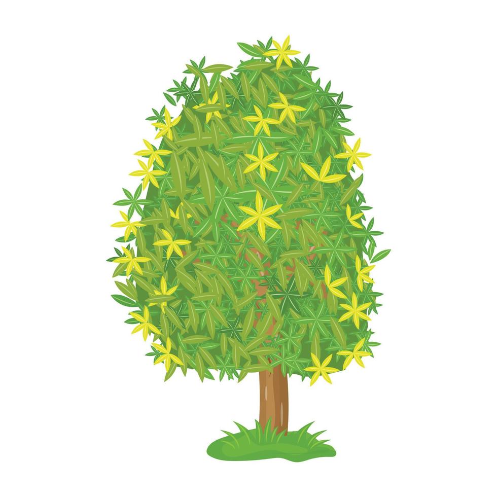 una descarga de vector plano de árbol