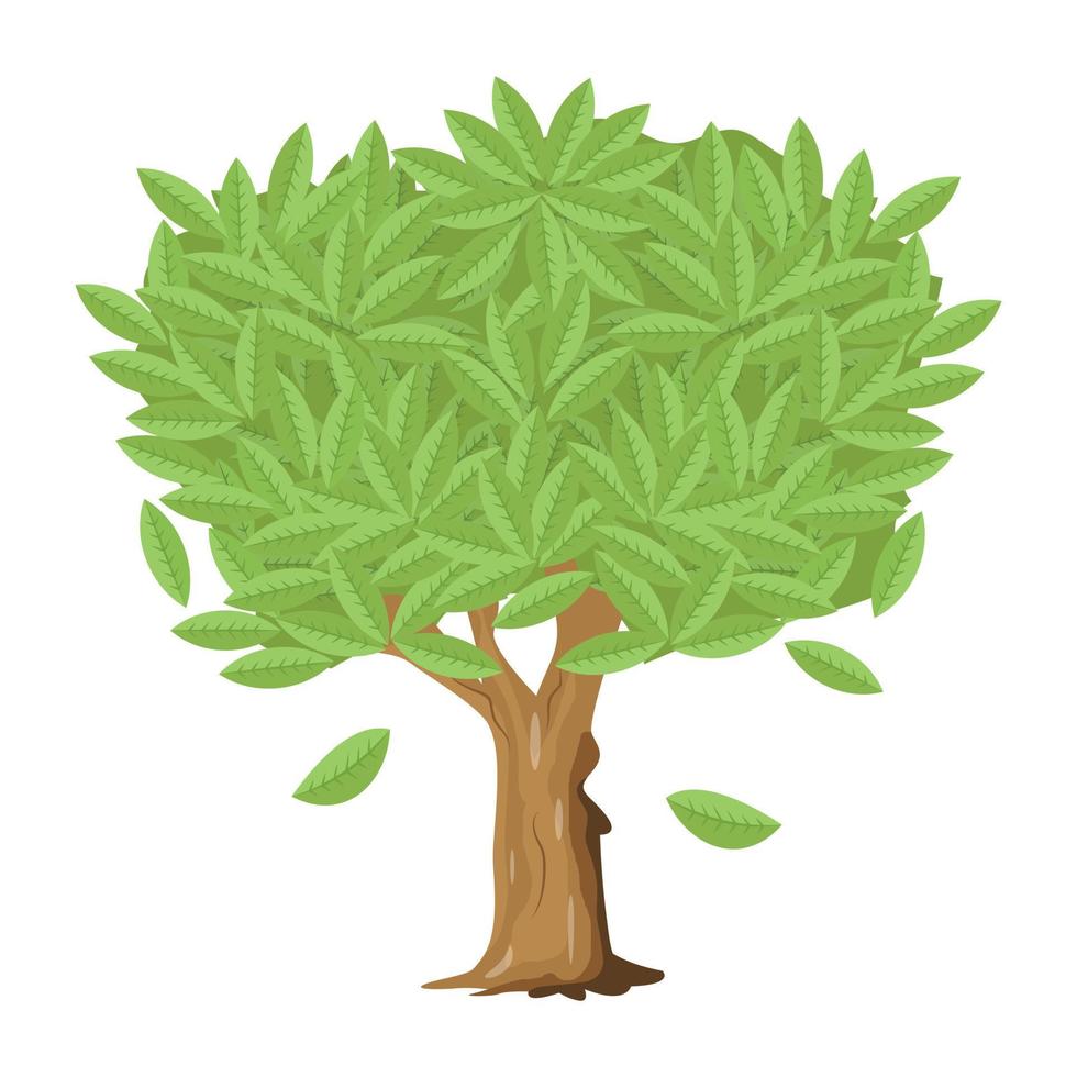 una descarga de vector plano de árbol