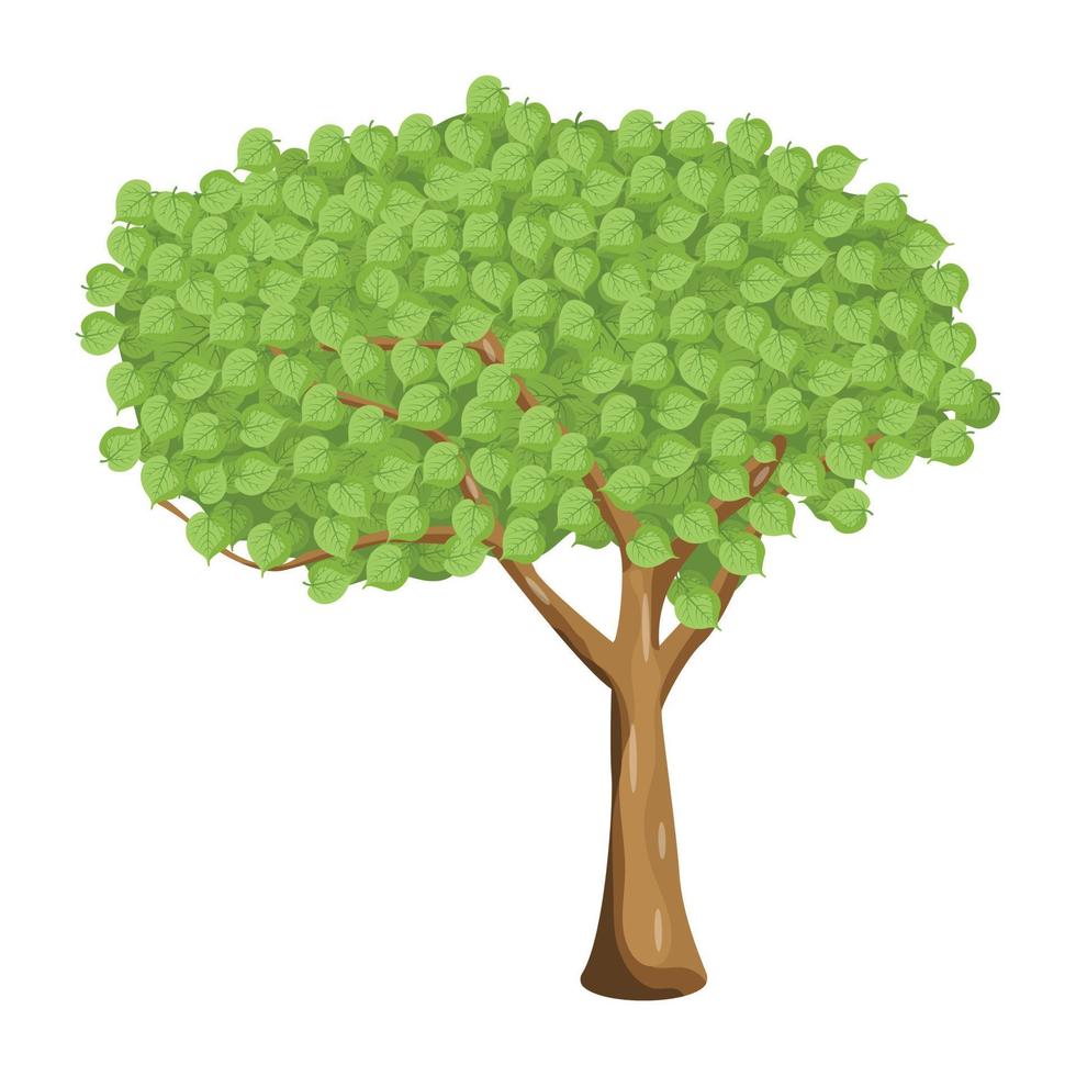 una descarga de vector plano de árbol