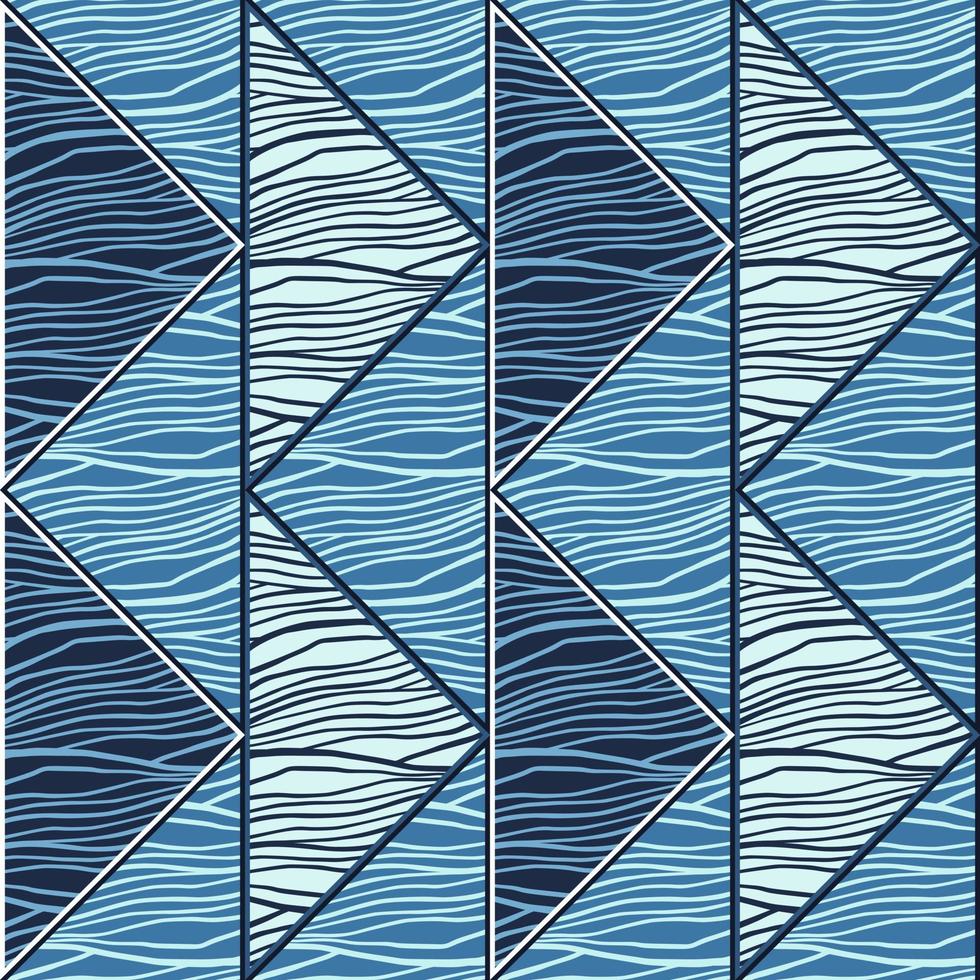 mosaico de patrón geométrico lineal sin fisuras. ornamento decorativo de líneas abstractas. diseño creativo a rayas vector