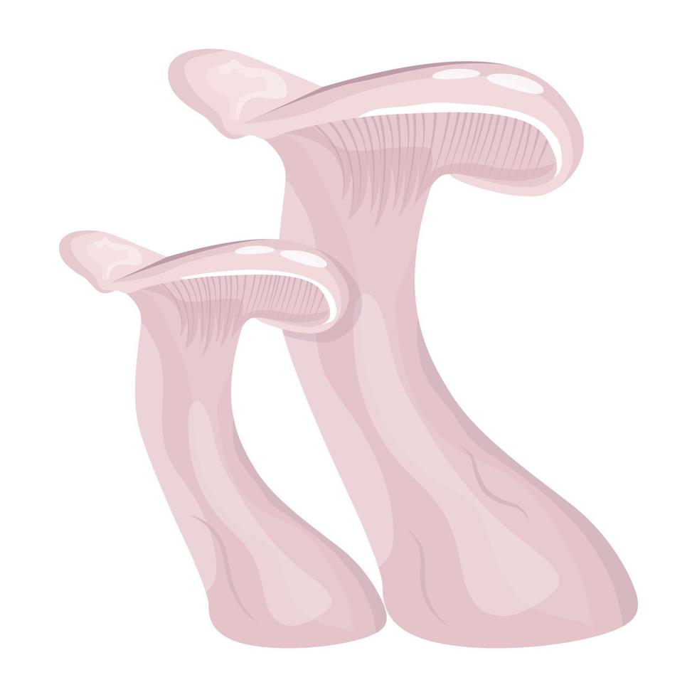 A flat illustrative vector of mushroom