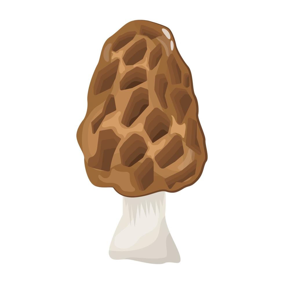 A flat illustrative vector of mushroom