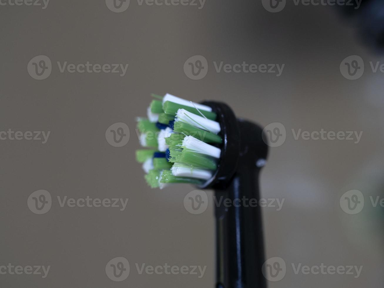 electric toothbrush rotating head detail photo