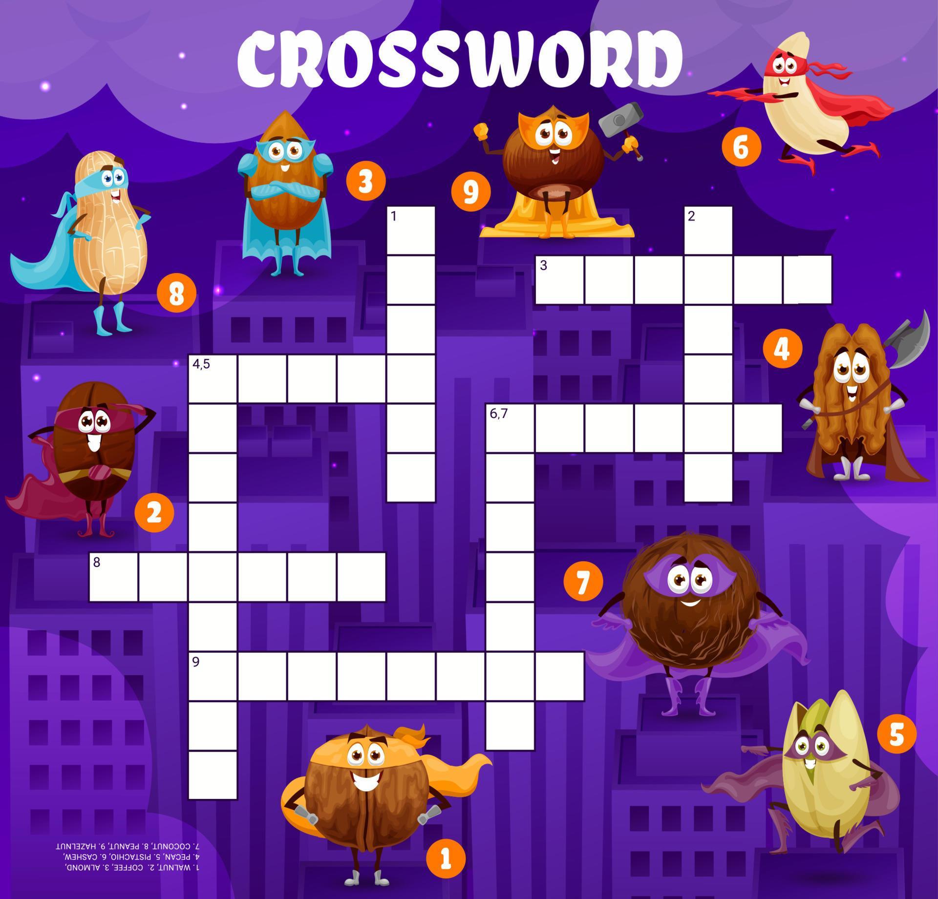 Cartoon Nut Superhero Characters Crossword Quiz 11948786 Vector Art At Cartoon Nut Superhero Characters Crossword Quiz 11948786 Vector Art At