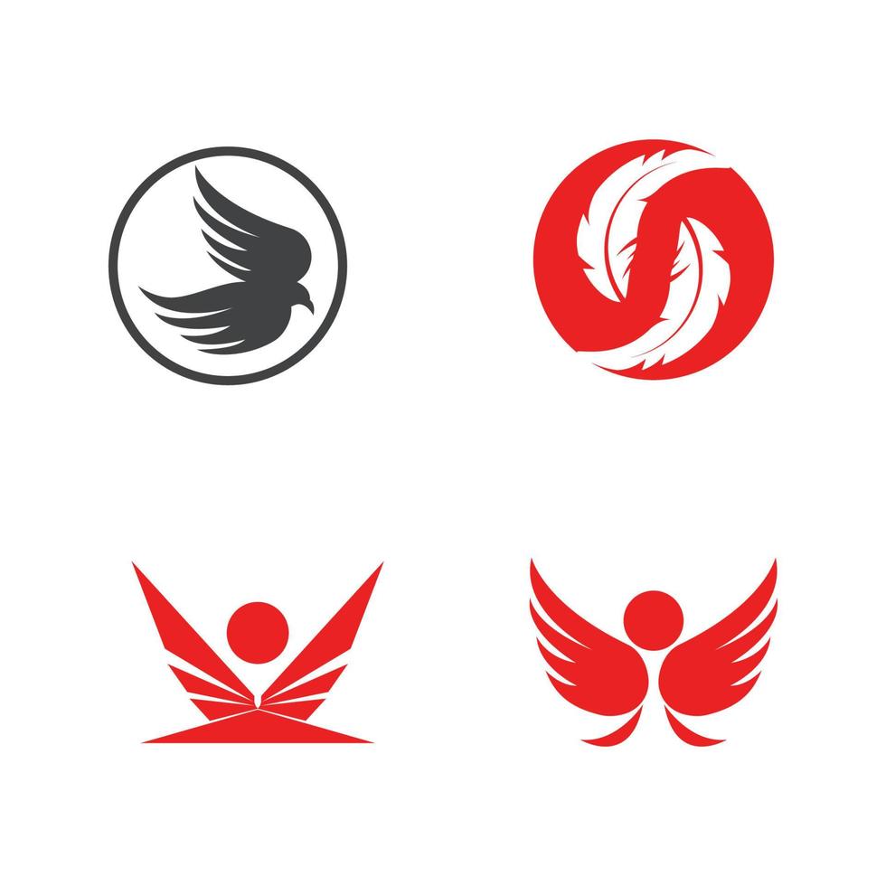 Feather ilustration logo vector template design