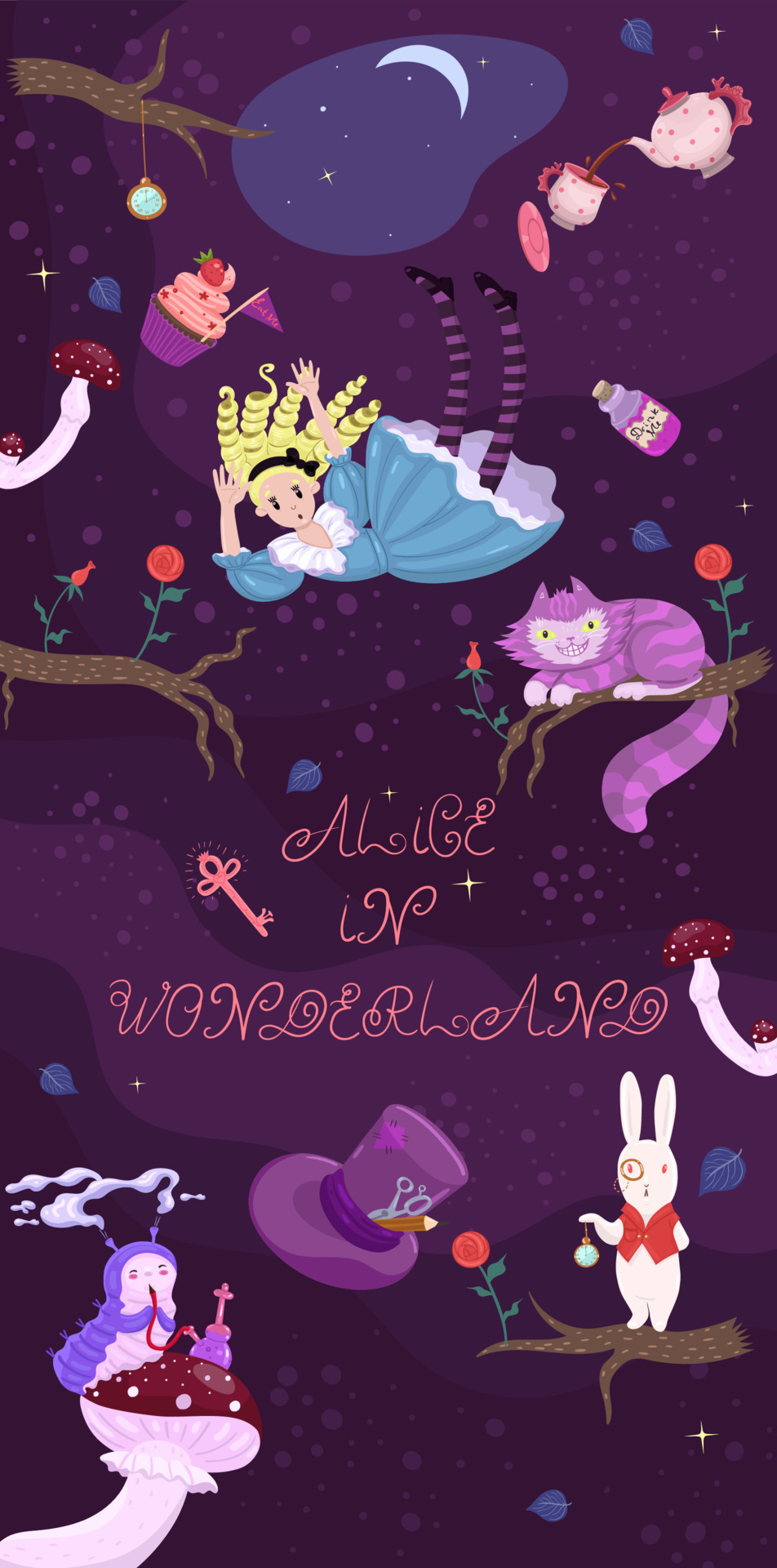 Alice in Wonderland wallpaper by Michael12483  Download on ZEDGE  d7dc