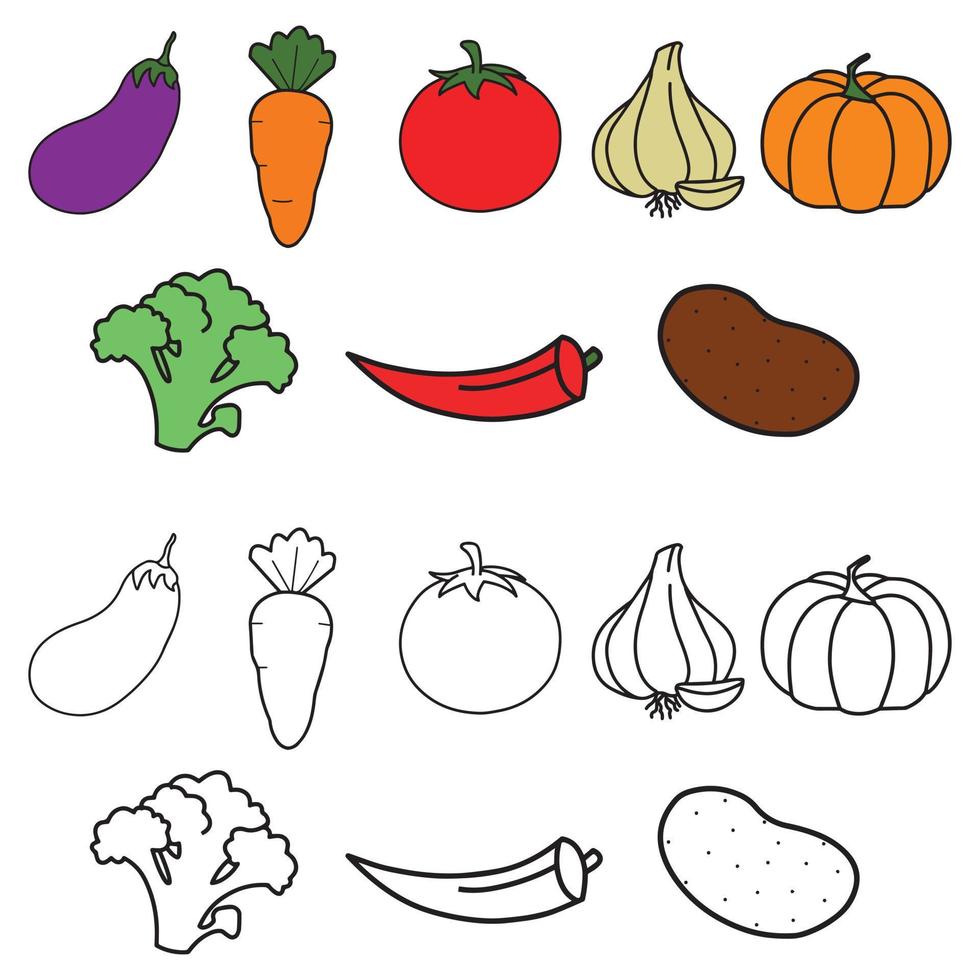 24 Vegetable Coloring Pages (Free PDF Printables)