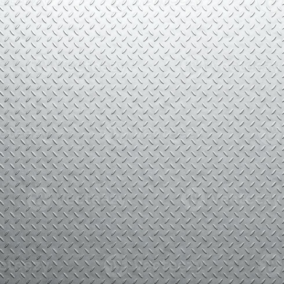 Diamond plate metal background. Brushed metallic texture. 3d rendering photo